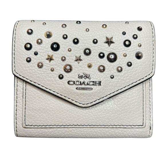 Coach Small Wallet with Star Rivets. - Picture 1 of 13